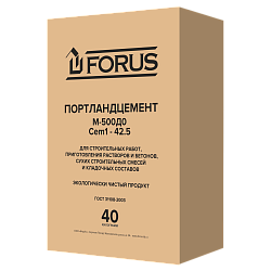 Forus Цемент - М500 Д0 40 кг.