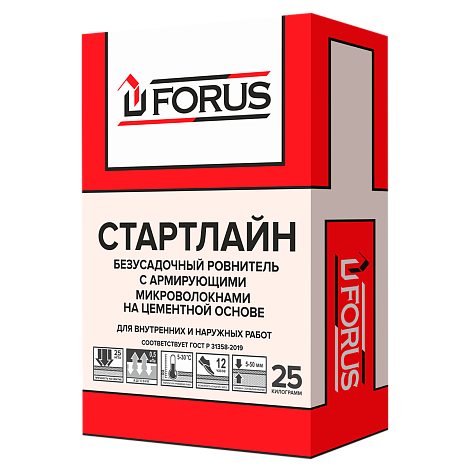 Стартлайн - ровнитель на цементной основе 25 кг.