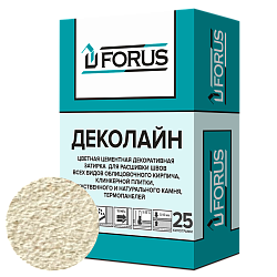 Forus Деколайн 2252 - цветная затирка супербелая 25кг.