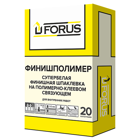 Forus Финишполимер - финишная полимерная шпаклёвка 20 кг.