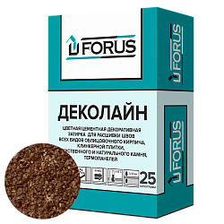 Forus Деколайн 2262 - цветная затирка шоколадная 25кг.