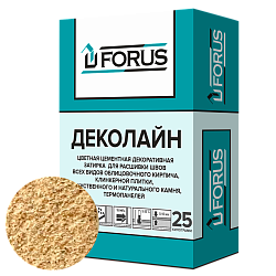 Forus Деколайн 2265 - цветная затирка кремово-бежевая 25кг.
