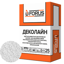 Forus Деколайн 2252 - цветная затирка супербелая 25кг.