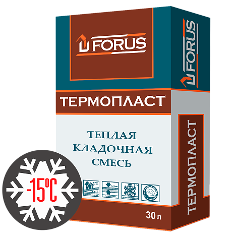 Forus Термопласт Зима - клей для керамических блоков блоков с ПМД 25кг.