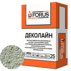 Forus Деколайн 2250 - цветная затирка цементная 25кг.