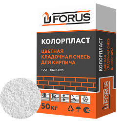 Forus Колорпласт 0152 - цветная кладочная смесь супербелая 50кг.