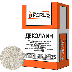 Forus Деколайн 2251 - цветная затирка белая 25кг.