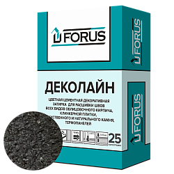 Forus Деколайн 2263 - цветная затирка чёрная 25кг.