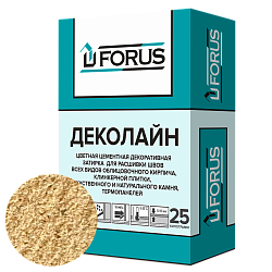 Forus Деколайн 2258 - цветная затирка бежевая 25кг.